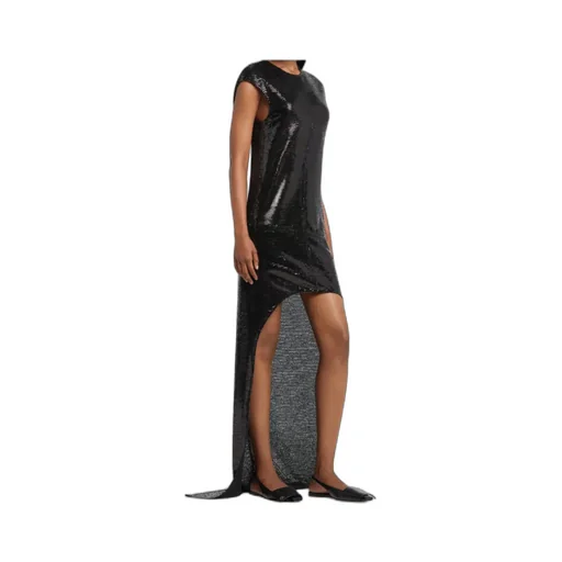 Sequin-Embellished Asymmetric Dress