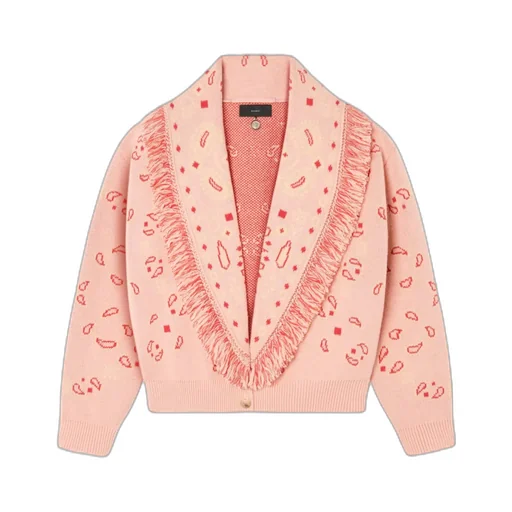 Bandana Jacquard Cardigan