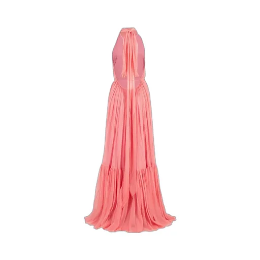Halterneck Tiered Maxi Dress