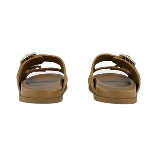 Gg Monogram Double Buckle Sandals