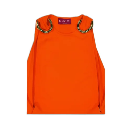 Bamboo-Detail Midi Dress