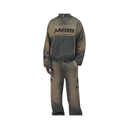 Amiri Sport Zip-Up Denim Jacket
