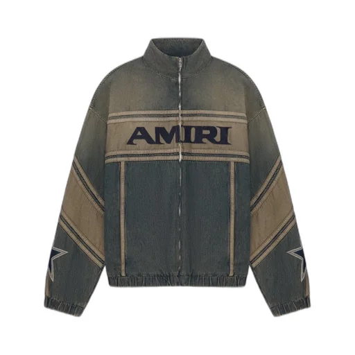 Amiri Sport Zip-Up Denim Jacket