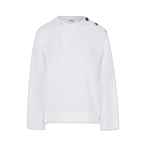 Brunello Cucinelli Mesh Ribbed Jumper