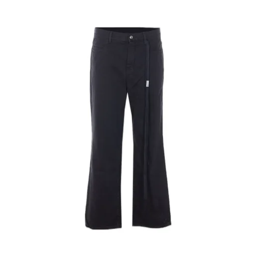 Lace-Up Flared Jeans