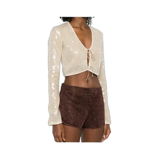 Osree Marylin Sequin V-Neck Top
