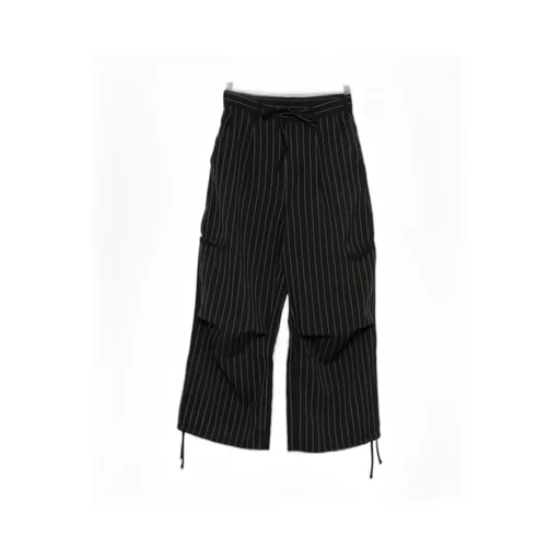 Y-3 Pinstriped Drawstring Trousers