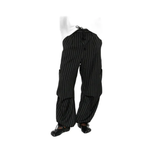 Y-3 Pinstriped Drawstring Trousers