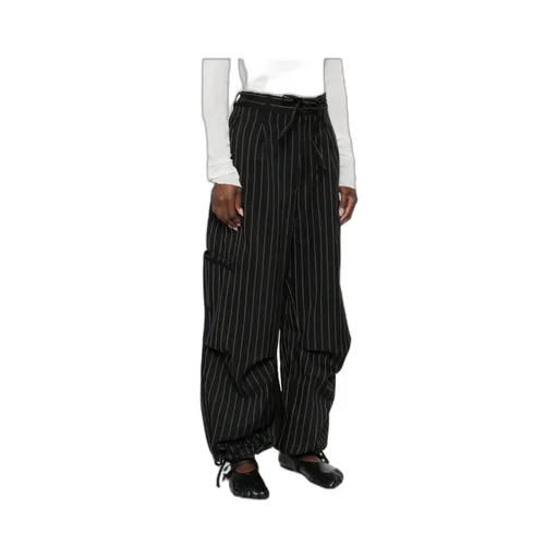 Y-3 Pinstriped Drawstring Trousers