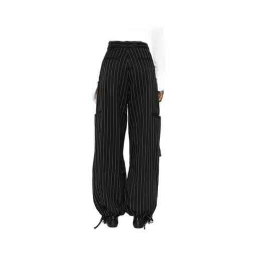 Y-3 Pinstriped Drawstring Trousers