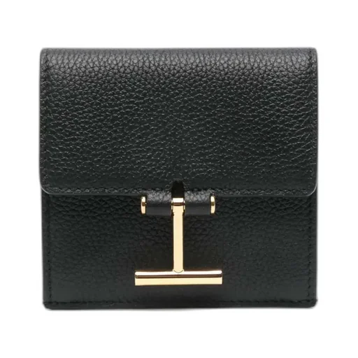 Logo-Detail Snap-Button Wallet