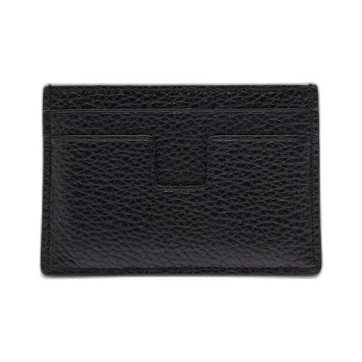 Soft Grain Leather T Line Classic Card Holder