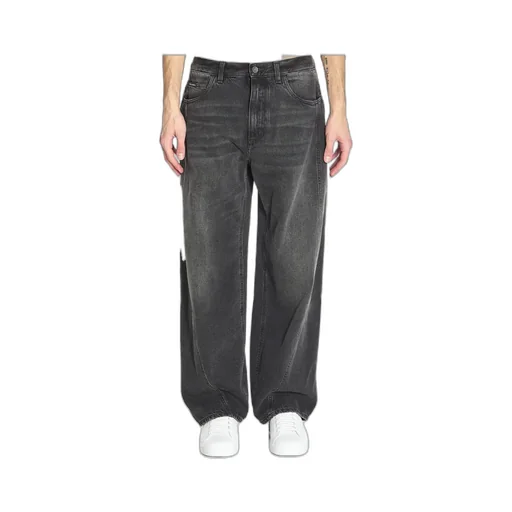 Dolce & Gabbana Logo Plaque Wide Leg Jeans