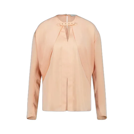 Satin Long-Sleeve Blouse