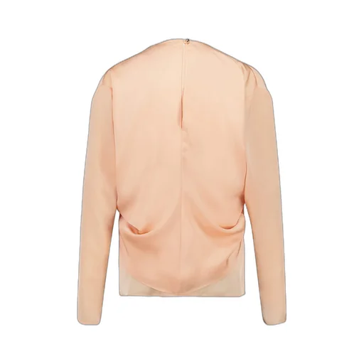 Satin Long-Sleeve Blouse