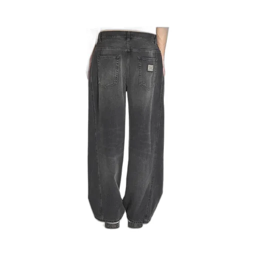 Dolce & Gabbana Logo Plaque Wide Leg Jeans