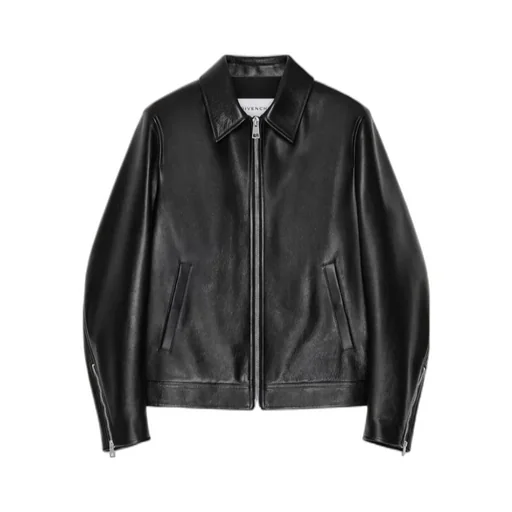 Givenchy Zip-Up Leather Biker Jacket