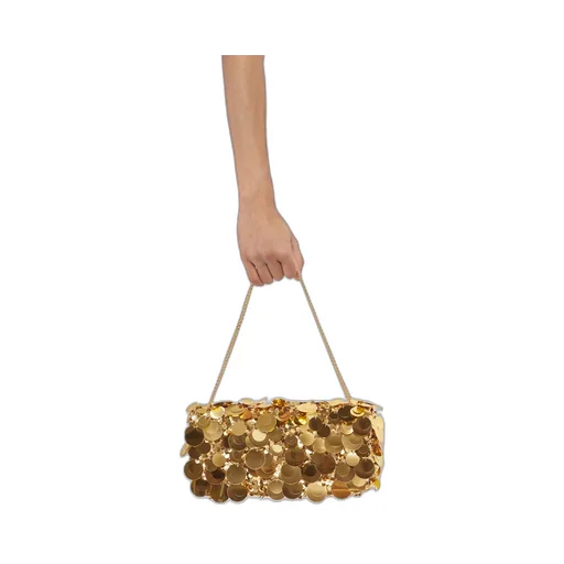 Sequin-Embroidered Baguette Bag