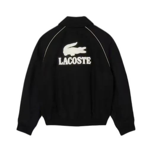 Badge Accent Wool Varsity Jacket