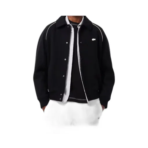 Badge Accent Wool Varsity Jacket