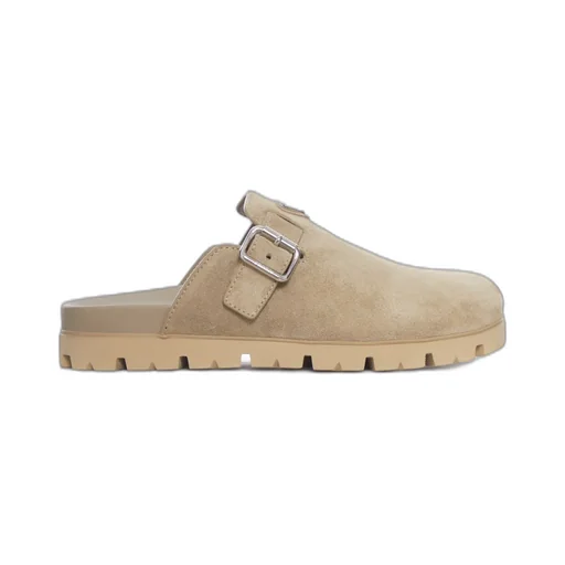 Prada Triangle-Logo Mules