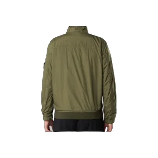 Stone Island Logo Patch Zip-Up Jacket