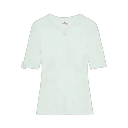 CourrÈGes Buckle Knitted T-Shirt