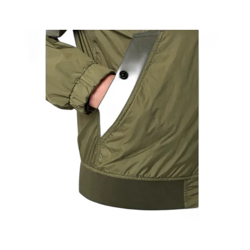 Stone Island Logo Patch Zip-Up Jacket