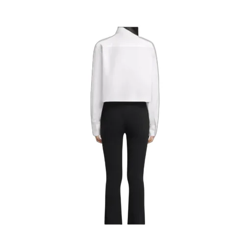 CourrÈGes Cropped Buckle Poplin Shirt