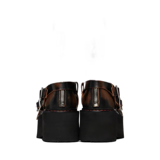 Lace-Up Double-Layer Ankle Boots