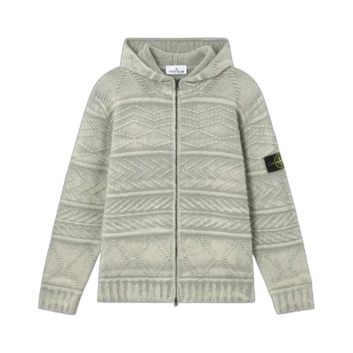 Oversized-Fit Zip-Up Hooded Jumper