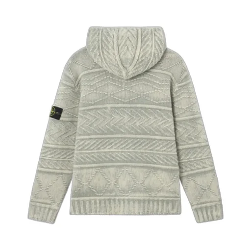 Oversized-Fit Zip-Up Hooded Jumper