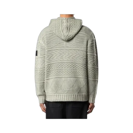 Oversized-Fit Zip-Up Hooded Jumper