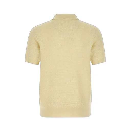 Brioni Woven Pattern Knitted Polo Shirt