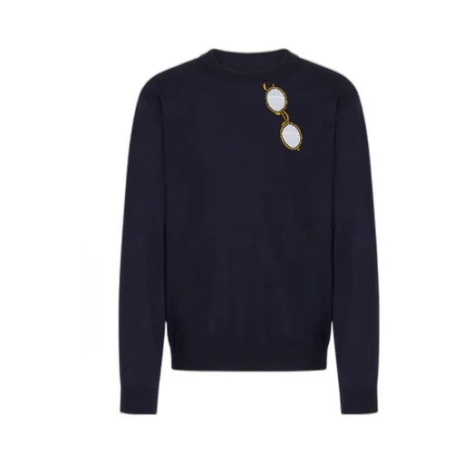 Glasses Motif Sweater