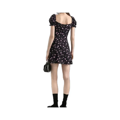 Dolce & Gabbana Carnations-Printed Mini Dress
