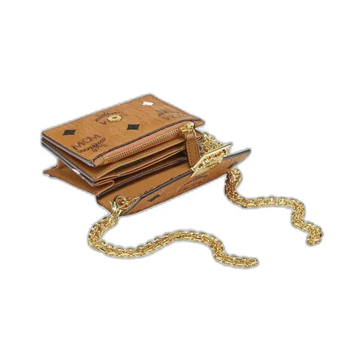 Tracy Chain Card Wallet In Visetos