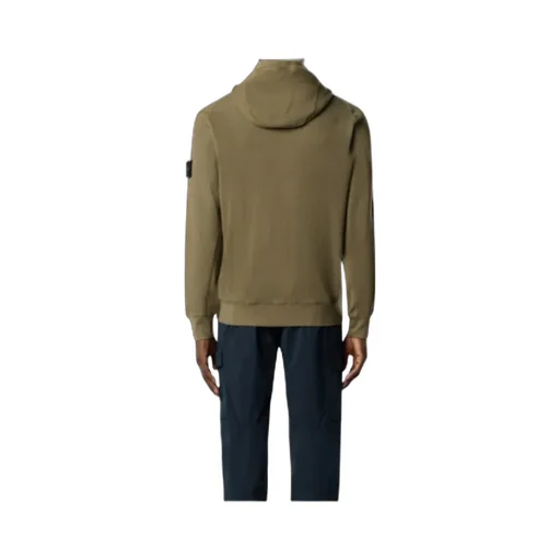 Stone Island Logo Patch Zip-Up Hoodie