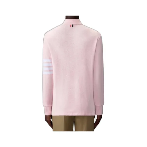 Thom Browne 4-Bar Long-Sleeved Polo Shirt