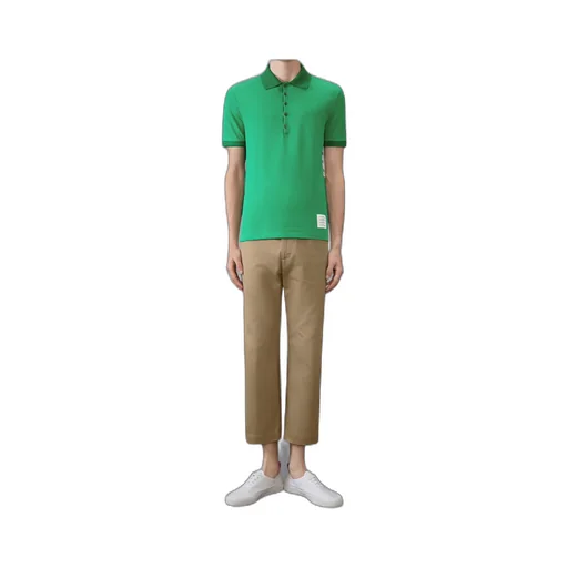 4-Bar Cotton Polo Shirt