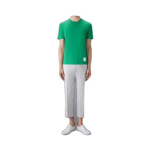 4-Bar Stripe Cotton T-Shirt