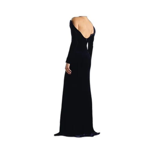 Off-The-Shoulder Velvet Dress