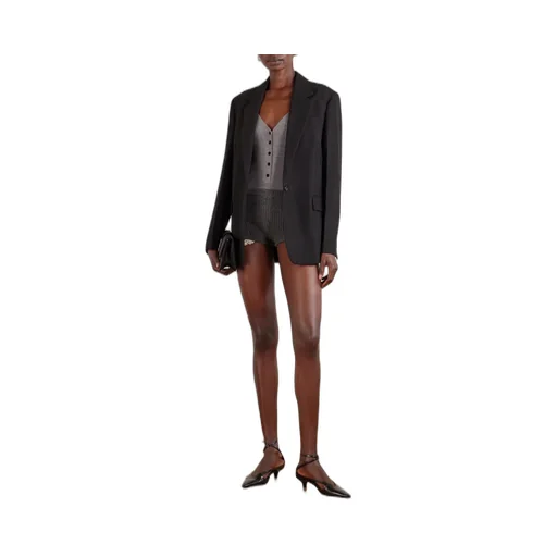 Crocheted Knit Cashmere Shorts