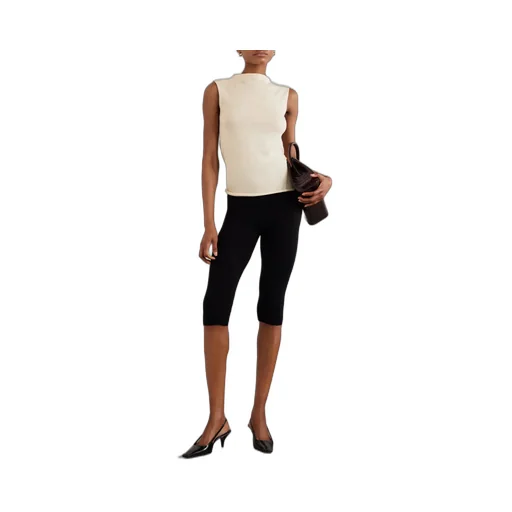 Diana Ribbed Cashmere Cropped Leggings