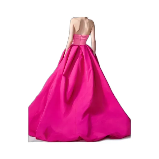 Strapless High-Low Gown