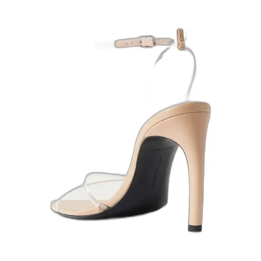 Transparent Strap High-Heeled Sandals