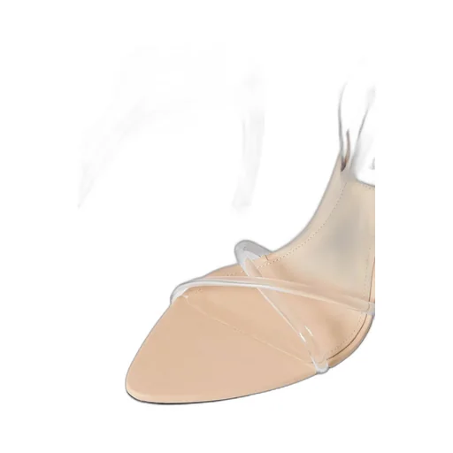 Transparent Strap High-Heeled Sandals