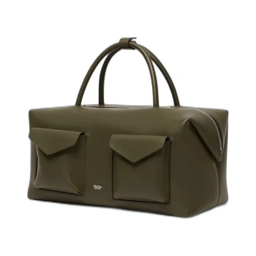 Large Shoulder Bag With Pockets