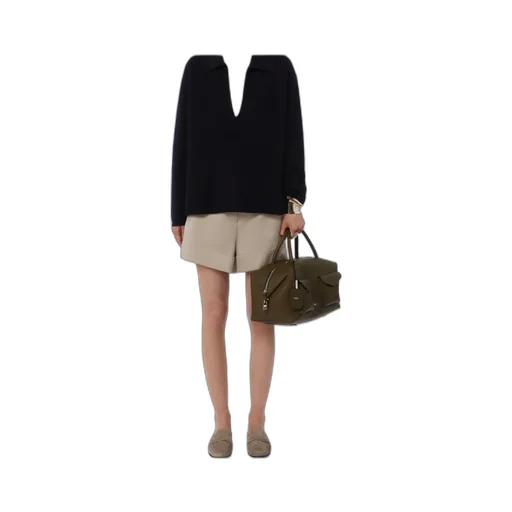 Large Shoulder Bag With Pockets