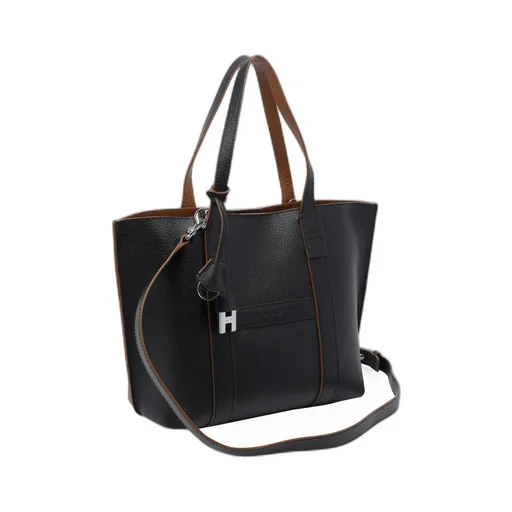 Hogan Logo Embossed Top Handle Bag